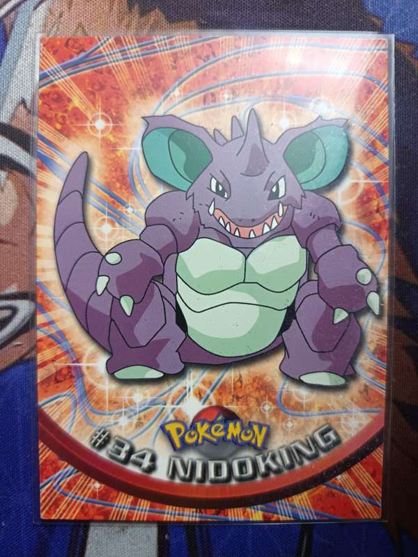 Pokemon Trading Card Game - Nidoking #34 Pokemon 1999 Topps TV  - Vintage