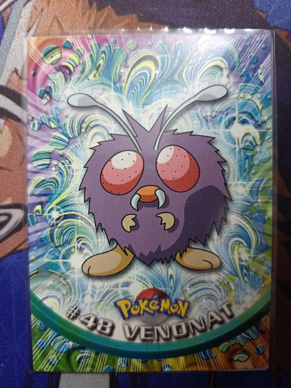 Pokemon Trading Card Game - Venonat #48 Pokemon 1999 Topps TV - Vintage