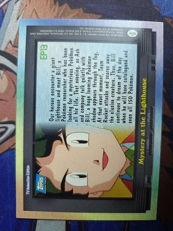 Pokemon Trading Card Game - Mystery at the Lighthouse #EP13 Pokemon 2000 Topps TV - Vintage