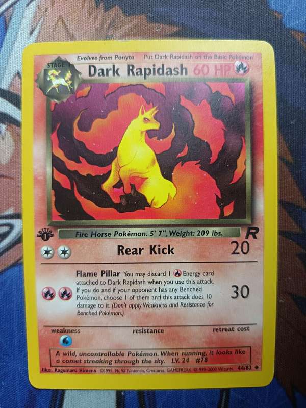 Pokemon Trading Card Game - Dark Rapidash [1st Edition] #44 Pokemon Team Rocket - Vintage