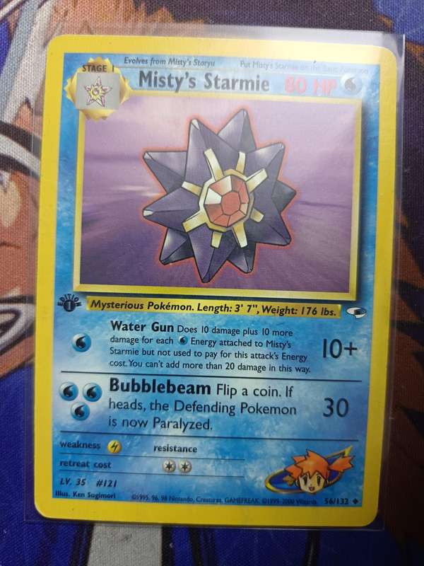 Pokemon Trading Card Game - Misty's Starmie [1st Edition] #56 Pokemon Gym Heroes - Vintage