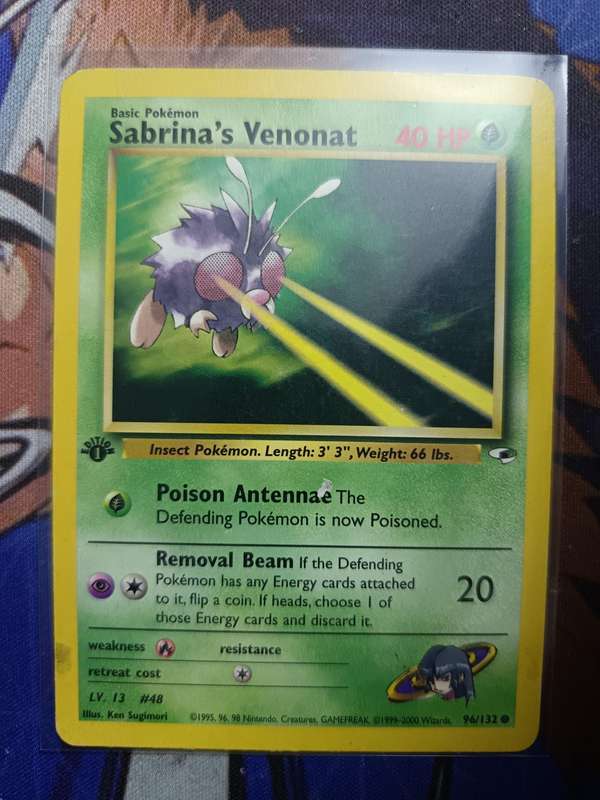 Pokemon Trading Card Game - Sabrina's Venonat [1st Edition] #96 Pokemon Gym Heroes - Vintage