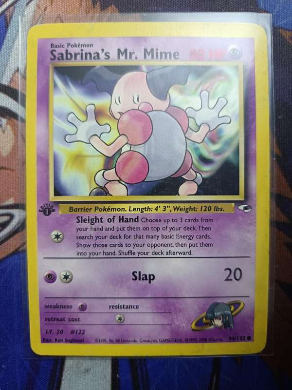 Pokemon Trading Card Game - Sabrina's Mr. Mime [1st Edition] #94 Pokemon Gym Heroes - Vintage