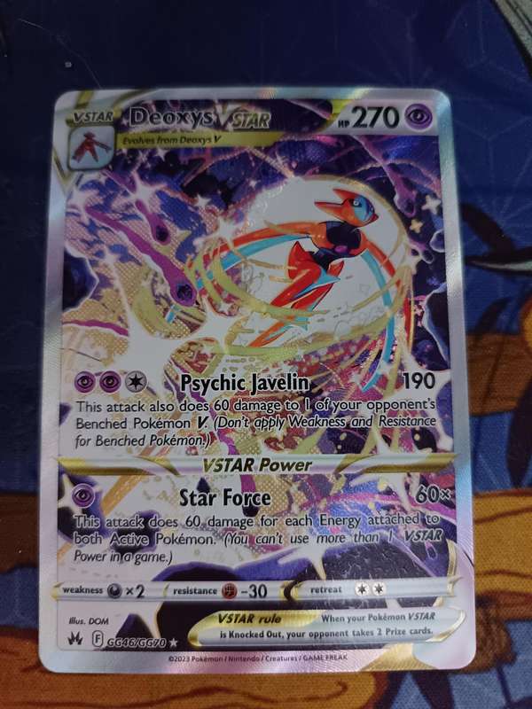 Pokemon Trading Card Game - Deoxys VSTAR - Crown Zenith: Galarian Gallery (CRZ:GG)