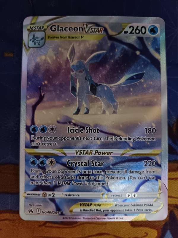 Pokemon Trading Card Game - Glaceon VSTAR - Crown Zenith: Galarian Gallery (CRZ:GG)