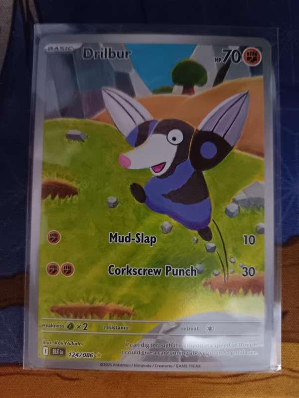Pokemon Trading Card Game - Drilbur - 124/086 - SV: Black Bolt