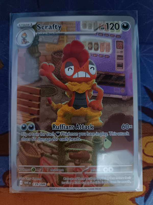 Pokemon Trading Card Game - Scrafty - 139/086 - SV: White Flare