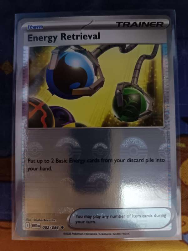 Pokemon Trading Card Game - Energy Retrieval [Pokeball Pattern) - SV: White Flare
