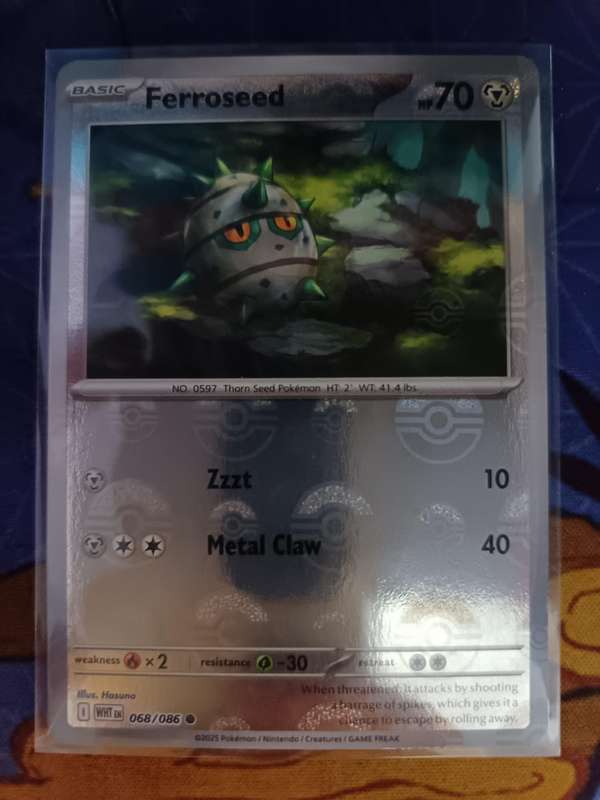 Pokemon Trading Card Game - Ferroseed (Poke Ball Pattern) - SV: White Flare