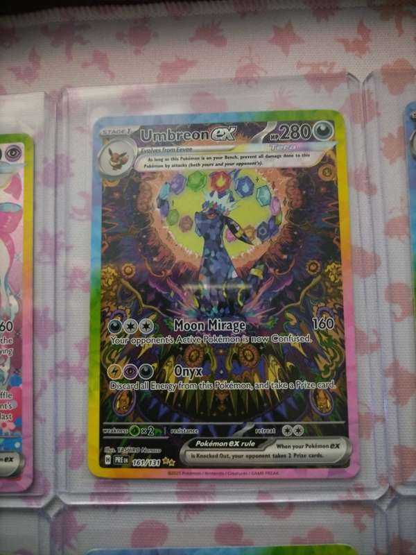 Pokemon Trading Card Game - Pokemon Card Prismatic Evolutions God Pack - Umbreon Ex SIR Eevee etc