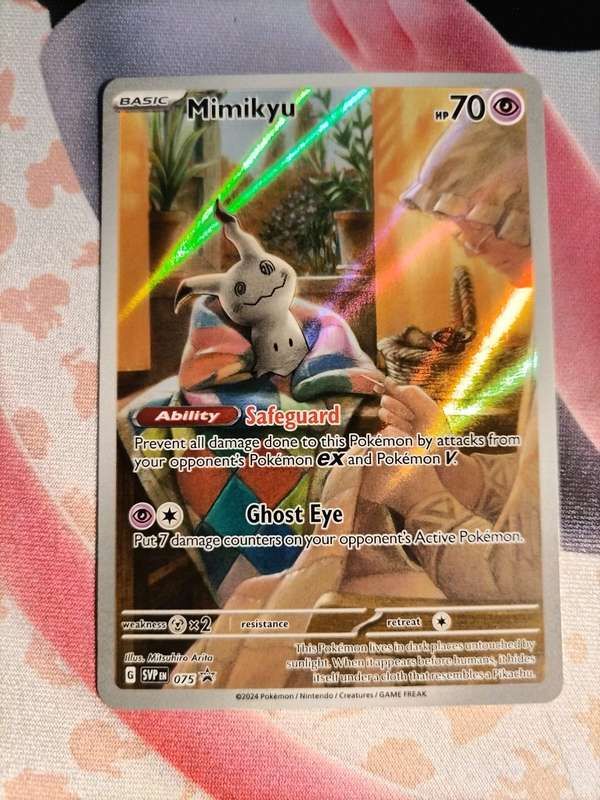 Pokemon Trading Card Game - Mimikyu - SVP075 - Illustration Rare Promo Pokemon Scarlet & Violet