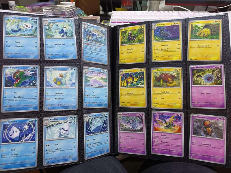Pokemon Trading Card Game - Black Bolt and White Flare FULL English base set (All C, U, R cards)