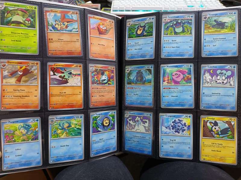 Pokemon Trading Card Game - Black Bolt and White Flare FULL English base set (All C, U, R cards)