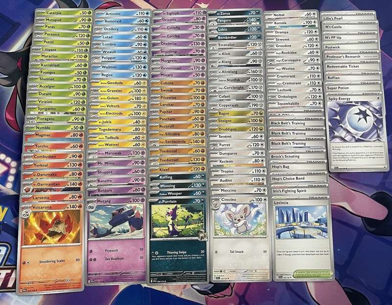 Pokemon Trading Card Game - 2025 Journey Together Complete Base Set, Common + Unc