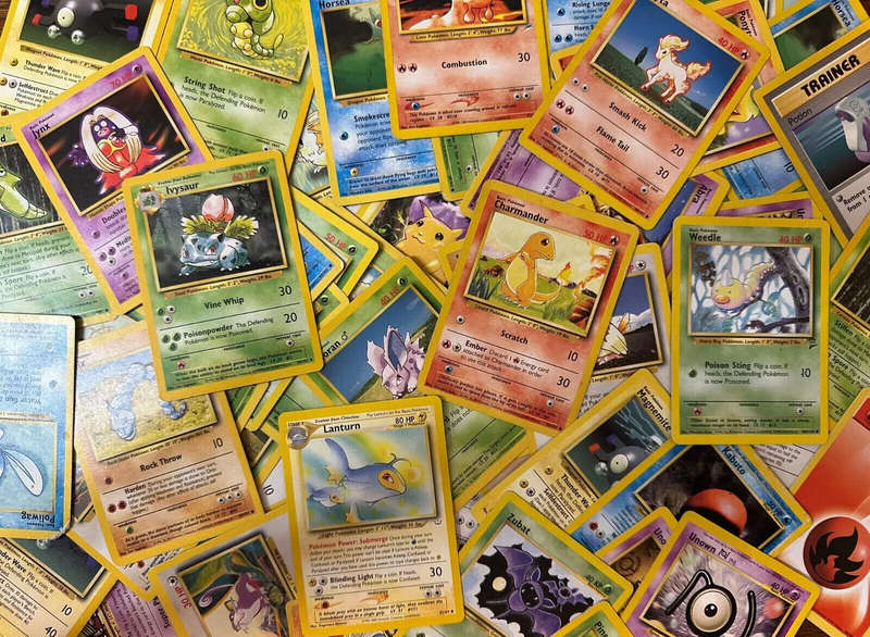 Pokemon Trading Card Game - 10x Vintage bundle of cards (Commons + Uncommons)