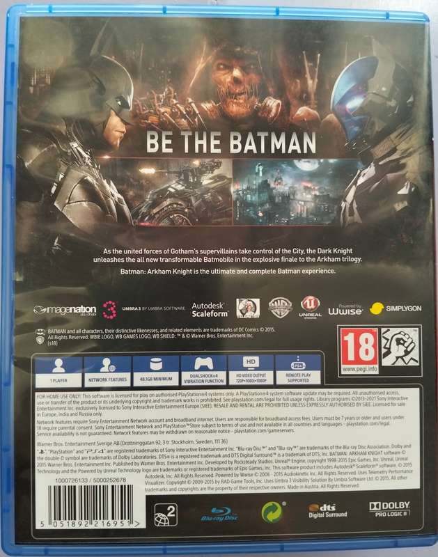 PS4 Batman - Arkham Knight - Good Condition