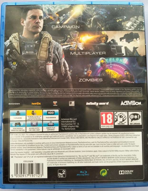 PS4 -Call Of Duty Infinite Warfare  - (Good Condition)