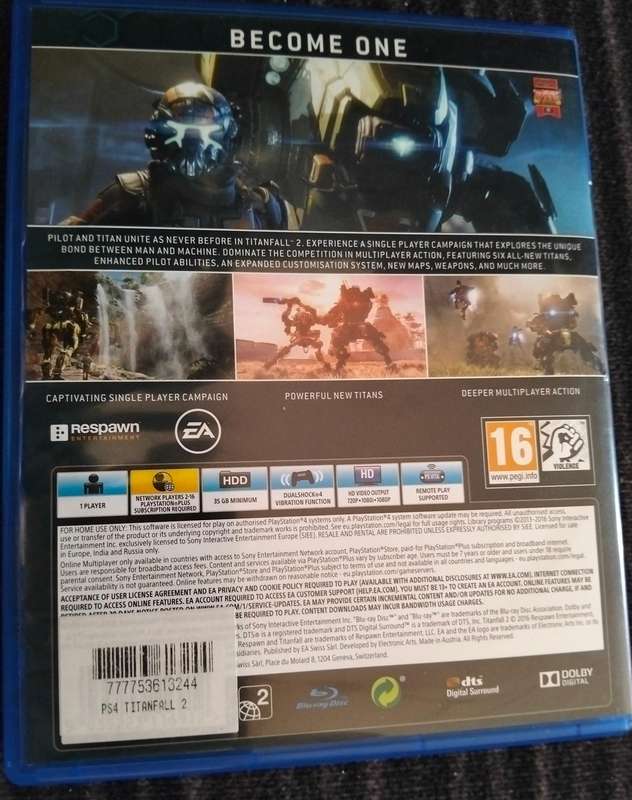 PS4 Titanfall 2 (good condition)