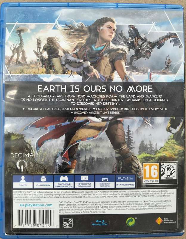 PS4 Horizon Zero Dawn (good condition)