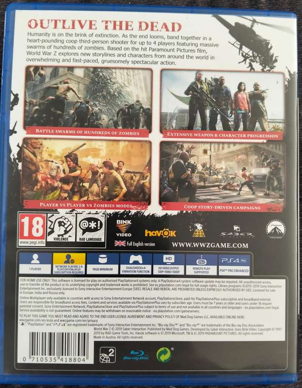 PS4 World War Z