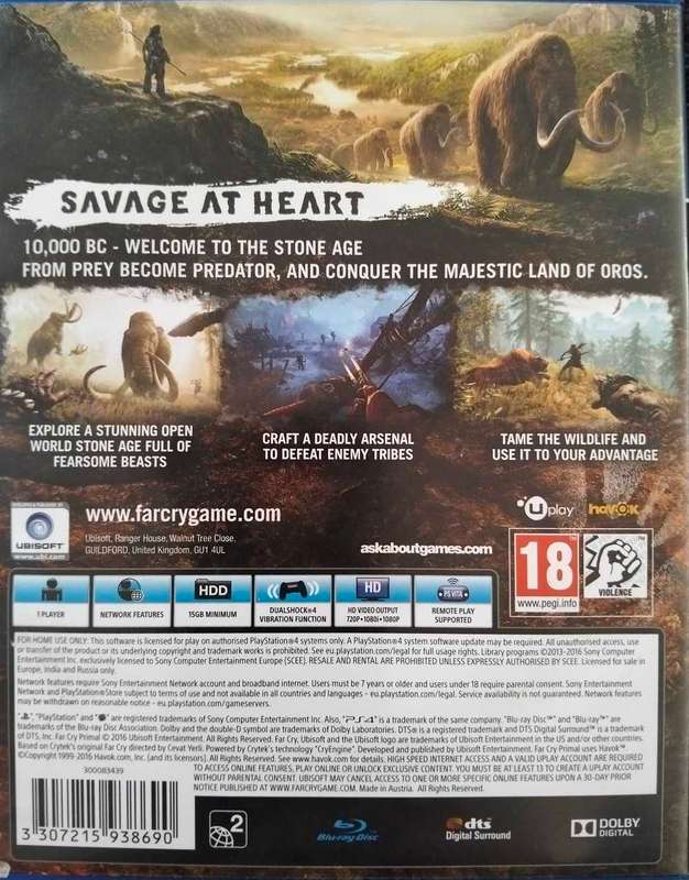 PS4 far cry primal - Good Condition