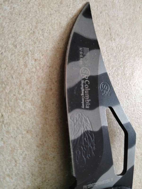 Pocket Knife - Foldable (Black Camo)