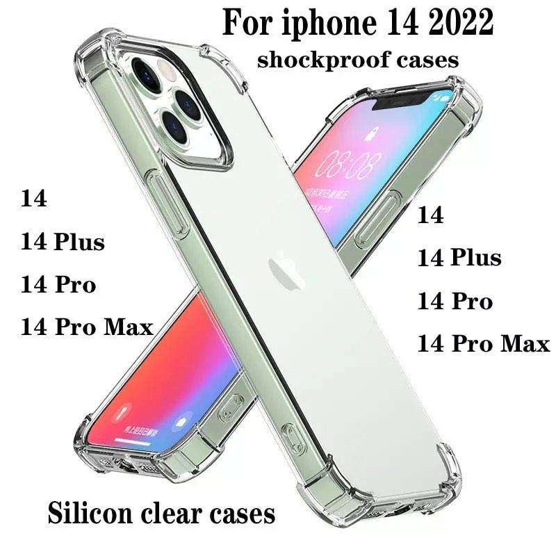 Iphone 14 pro max - Protective Shockproof Transparent Gel Case