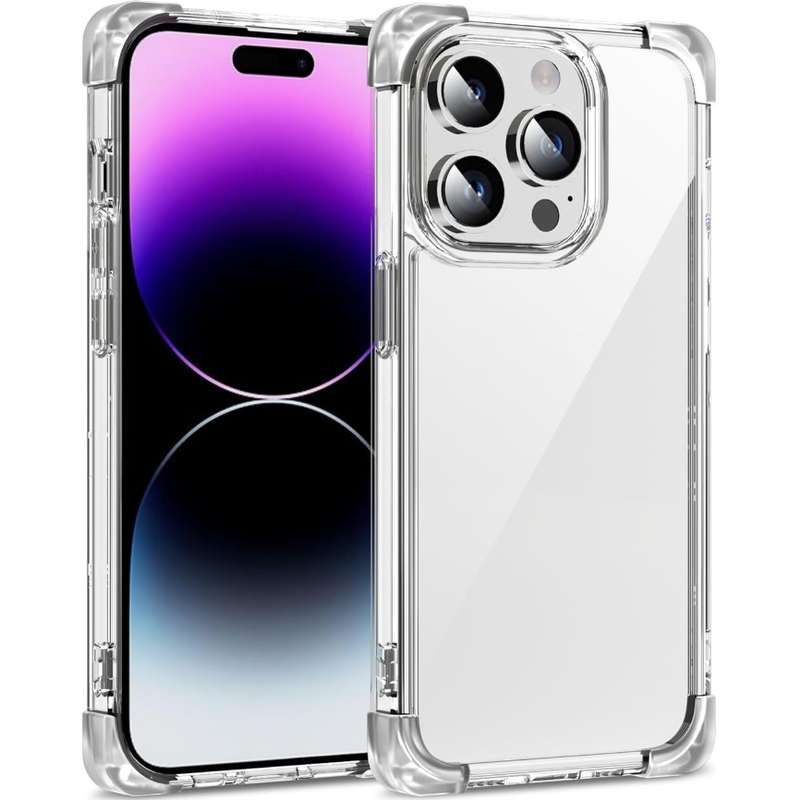 Iphone 12 6.1" - Protective Shockproof Transparent Gel Case