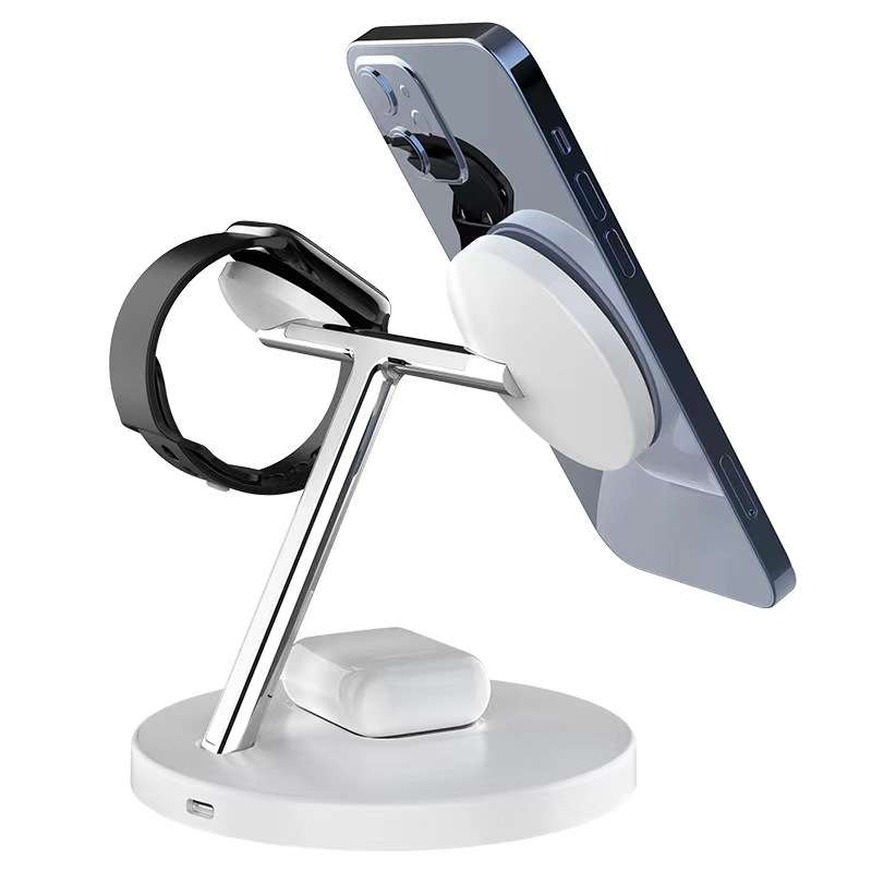 3-in-1 Magnetic wireless charger stand- 15w - D10