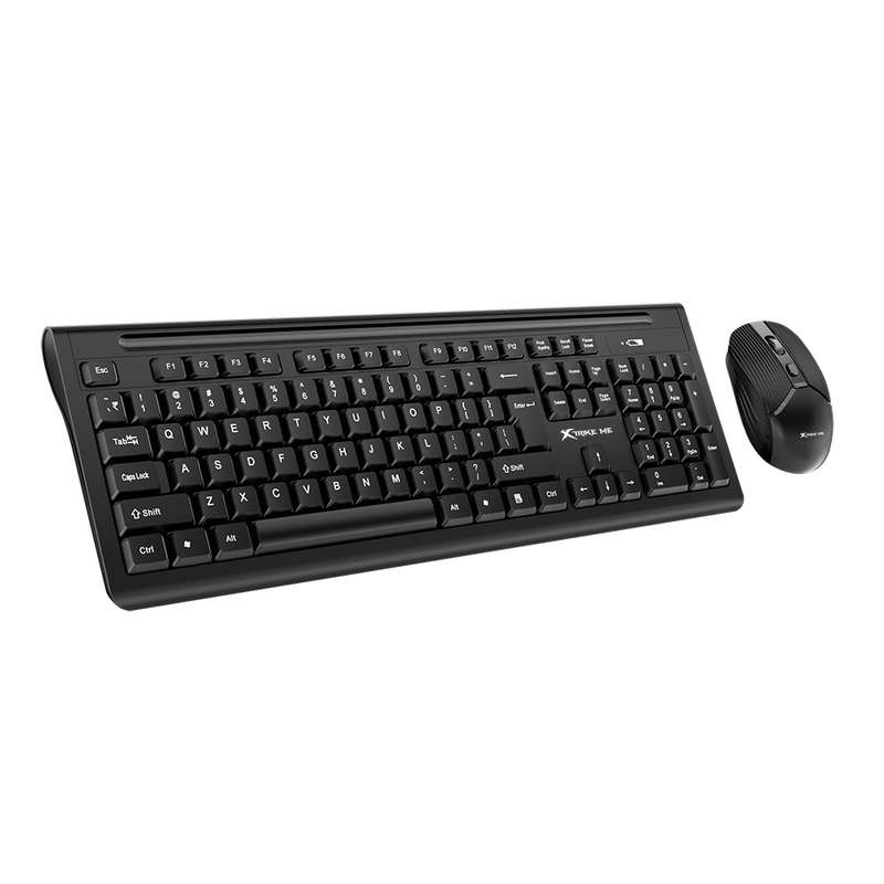 Xtrike wireless keyboard and mouse combo mk-308 - black