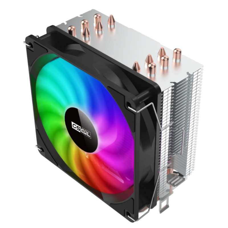 Gscool- G -600 rgb cpu - cooler 120mm fan and heatsink - amd am5 - fm1/ lga 115x 1200 1700