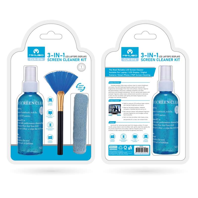 Mikuso LCD 3 in 1 is a screen cleaning gel kit- accessories