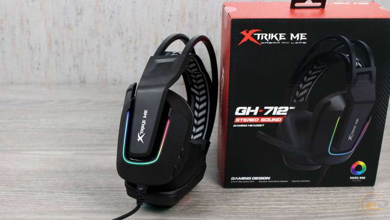 XTRIKE-ME Wired Gaming Headset Model GH-712 - gaming headset RGB - Black