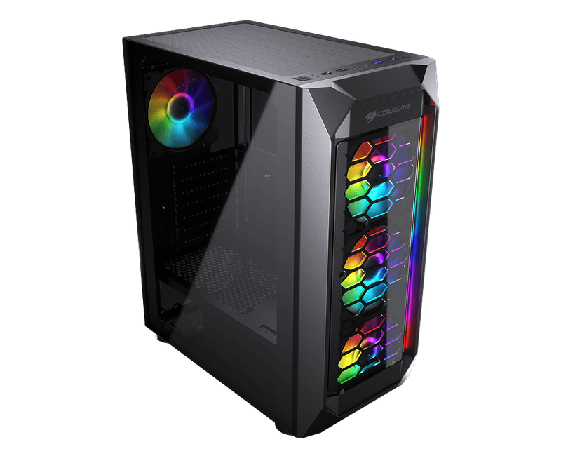 Cougar ARGB Gaming PC- Quad Core i7 7700k, 16gb ram, 512gb nvme ssd + 1tb hdd, Amd RX 570 8gb ddr5