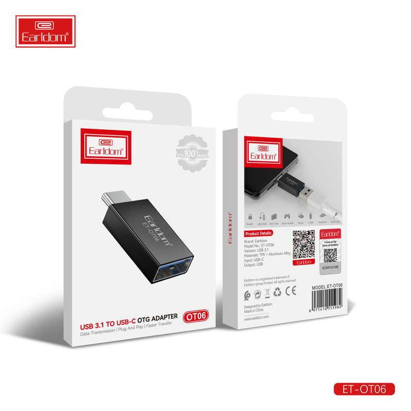 Usb Type-C To Usb 3.1  OTG Adapter ET-OT06 Space Grey