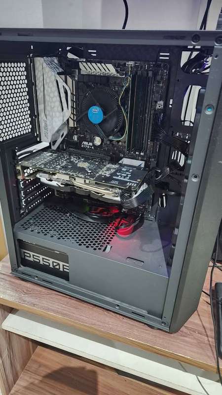 Cougar ARGB Gaming PC- Quad Core i7 7700k, 16gb ram, 512gb nvme ssd + 1tb hdd, Amd RX 570 8gb ddr5