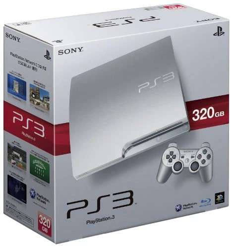 Sony Ps3 slim 320GB - Limited edition console 1x controller - 20 LOADED GAMES with cables