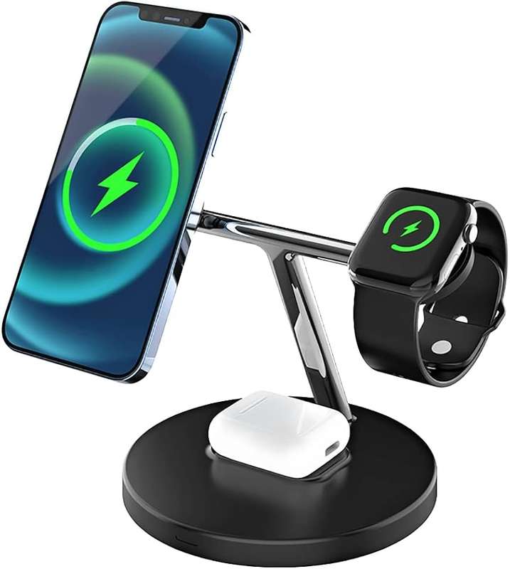 3-in-1 Magnetic wireless charger stand- 15w - D10