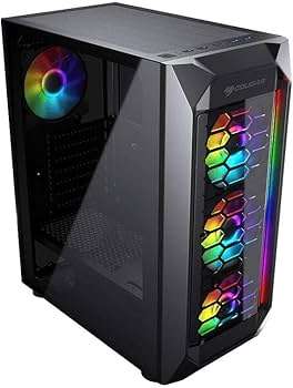 Cougar ARGB Gaming PC- Quad Core i7 7700k, 16gb ram, 512gb nvme ssd + 1tb hdd, Amd RX 570 8gb ddr5