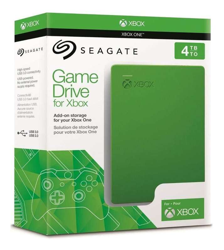Seagate STEA4000402 Game Drive 4TB USB 3.0 2.5 External Xbox Hard Drive- Green - basically new