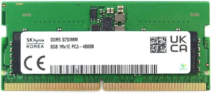 S K hynix 8gb 1Rx16 pc5-4800B -sc-1010-xt ddr5 Ram- laptop ram