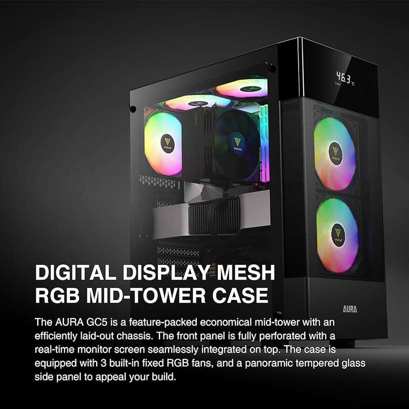Gaming PC- Gamdias GC5 RGB- Intel i5 7500- 16gb ram- 240gb ssd- amd radeon rx vega 56 8gb ddr5
