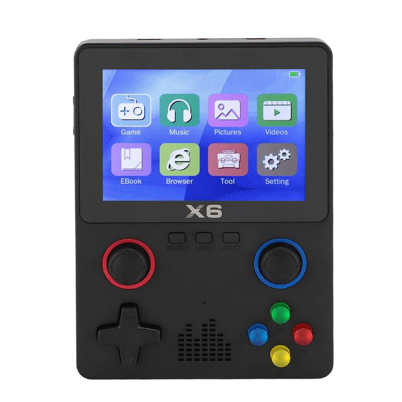 X6 Retro Game Console Built-in 32GB 10000+ Classic Games- Black