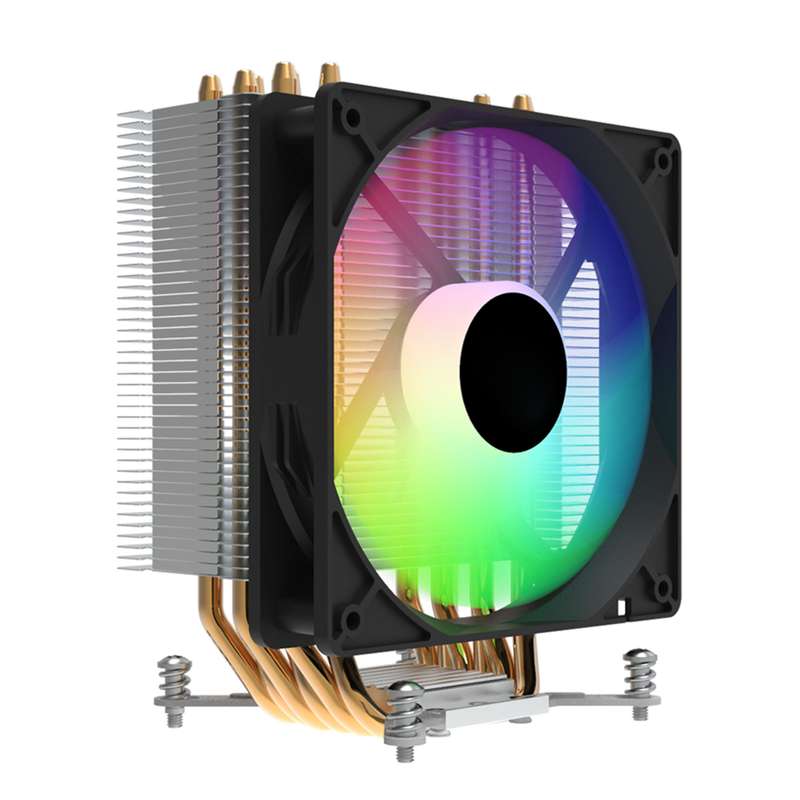 Gscool- G -600 rgb cpu - cooler 120mm fan and heatsink - amd am5 - fm1/ lga 115x 1200 1700