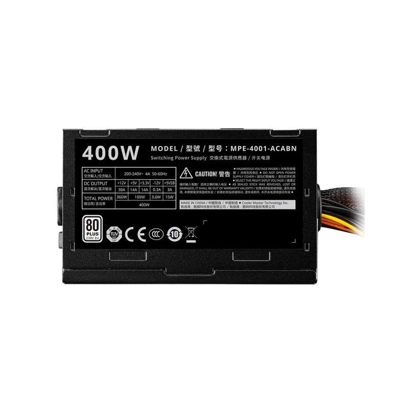 Cooler Master MPE-4001 ELITE 400 230V  V4 400W 80 Plus Certified Non-Modular Desktop Power Supply