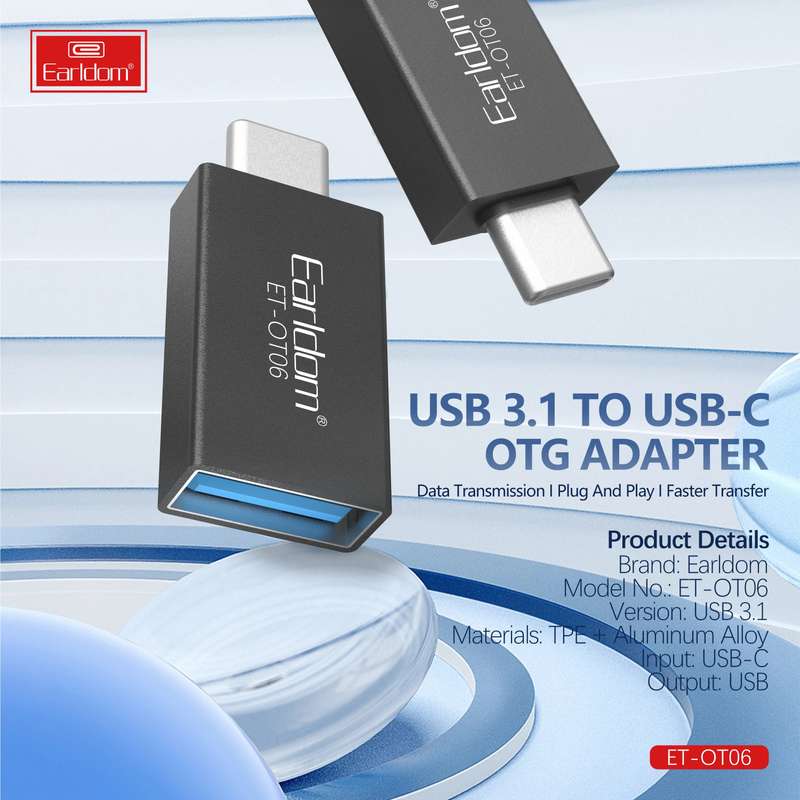 Usb Type-C To Usb 3.1  OTG Adapter ET-OT06 Space Grey