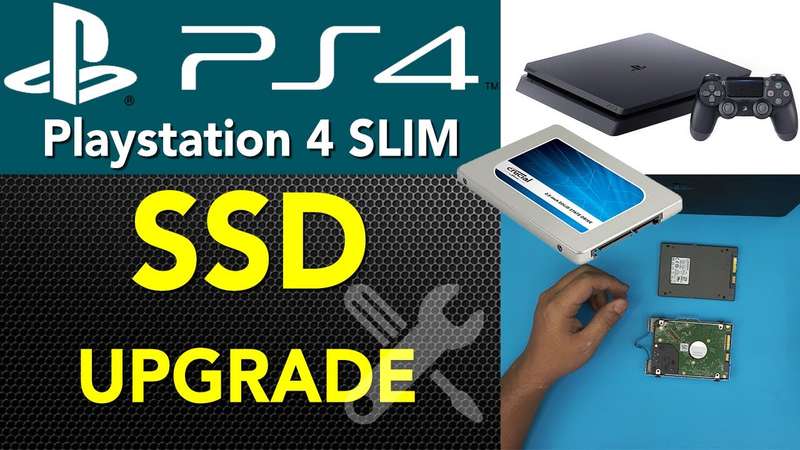 Upgraded - Ps4 slim console (1tb SSD) hdr+ including 1controller and cables- black