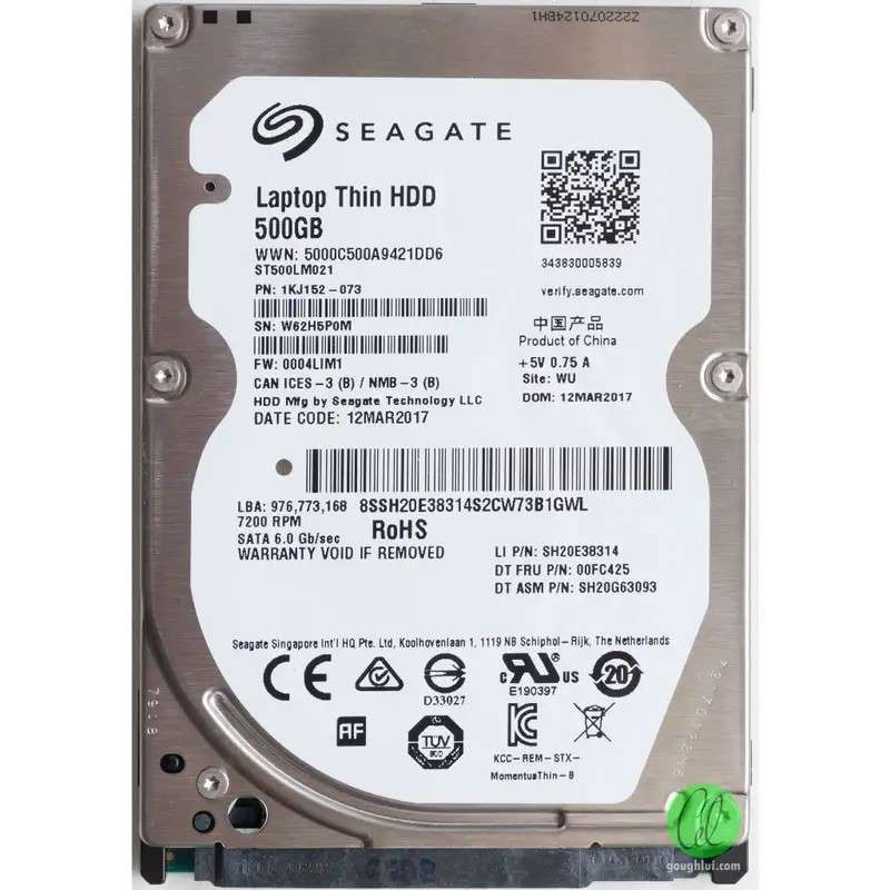 Seagate - 500gb sata 2.5`hard drive- st500lt012 - laptop thin hdd