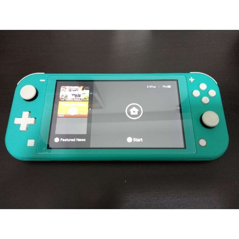 Nintendo switch lite 32GB with charger with pouch - Turquoise