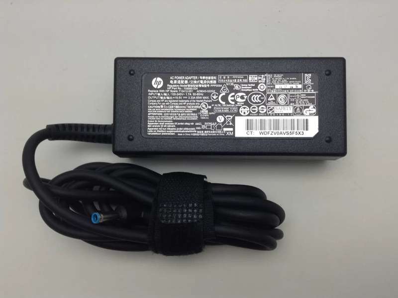 Hp original charger - blue pin - 19v 2.37a 45w - replacement